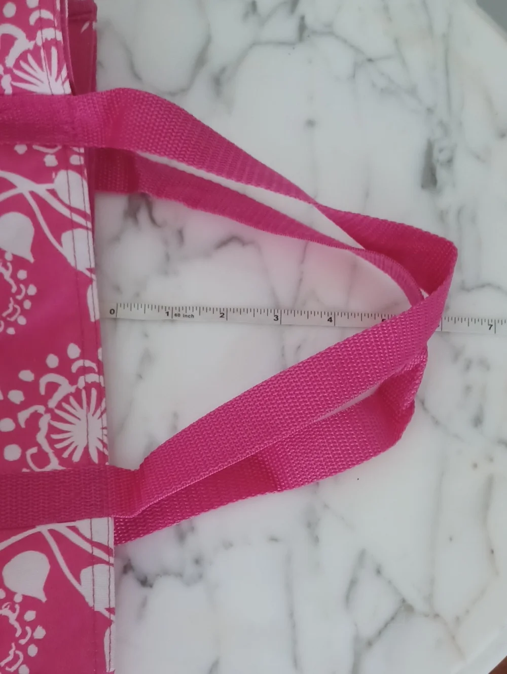 Thirty-One Pink and White Floral Tote Bag URU Keep It Caddy 6